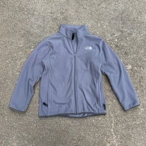 The North Face Gray Fleece Jacket Full-Zip Athletic Style
